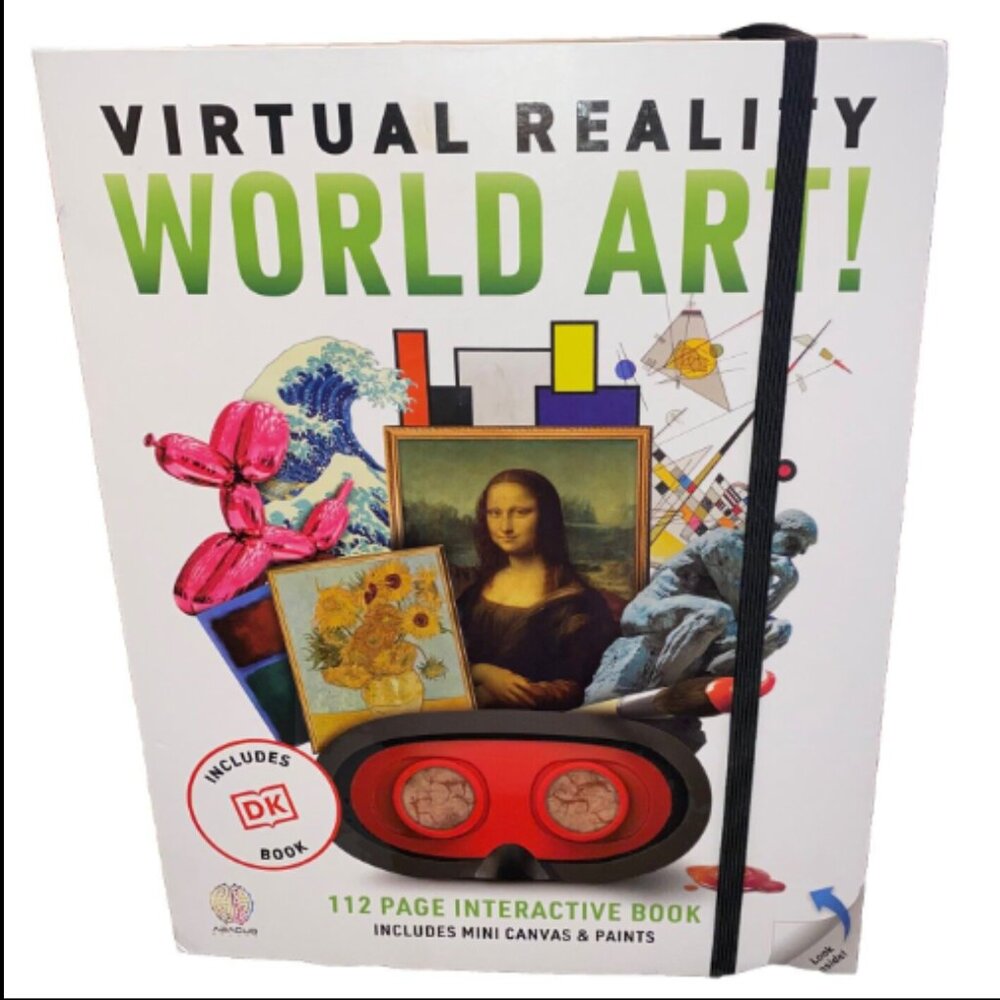 Virtual World Art Kit includes VR Goggles DK Book Mini Canvas and Paints